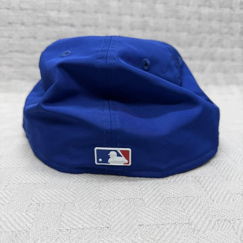 Chicago Cubs Hat Cap‎ Fitted Mens 7 5/8 Blue MLB Baseball New Era 59FIFTY